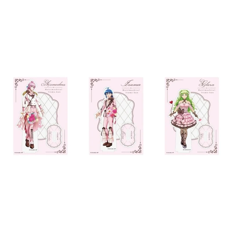 Anime Welcome to Demon School! Iruma-kun Iruma Suzuki Clara Valac Acrylic Stand Model Plate Desktop Ornament Keychains