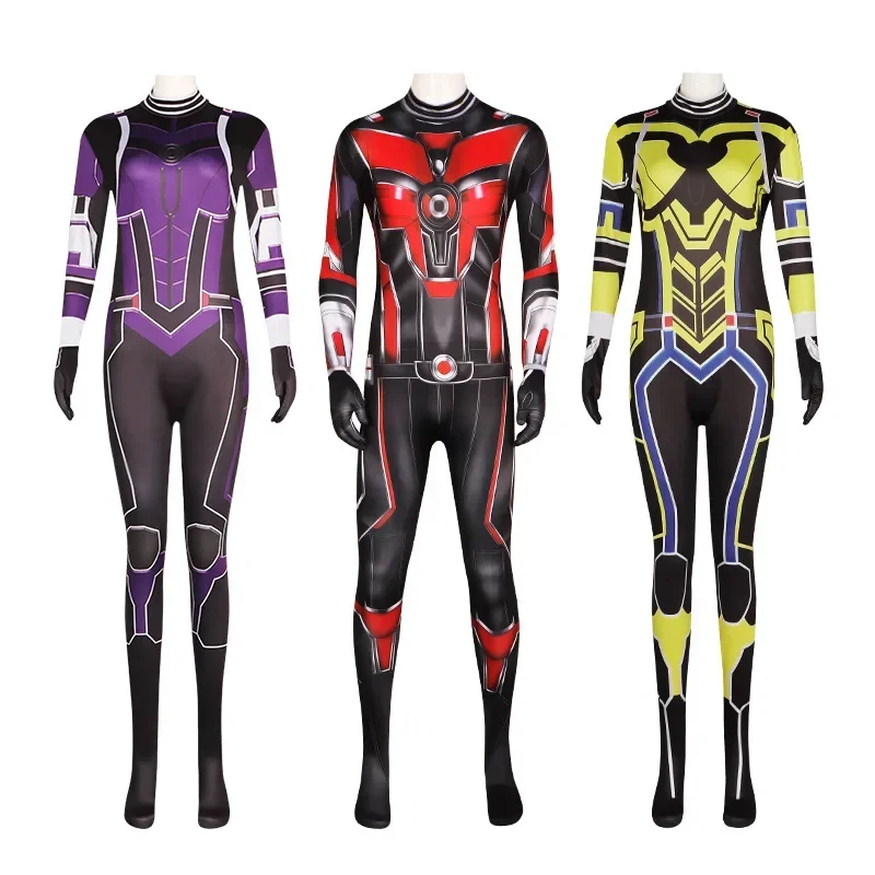 Ant-Man Cosplay Adult Wasp costume Quantummania costume Jumpsuit Men Antman Zentai suit