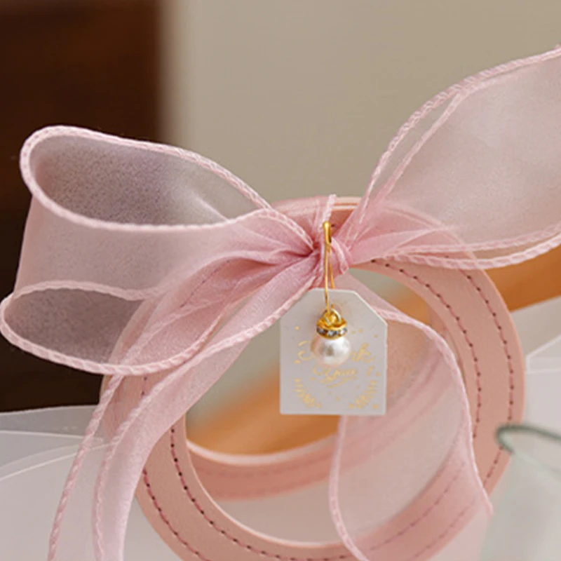 Mattierte transparente Geschenktüten mit runden Griffen – halbtransparente Party-Geschenktüten, ideal für Brautpartys TMZ – Detail 4