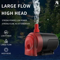 110V 220V Aquarium Garden Pond Water Circulation Fish Tank Water Pump Silent Submersible Pump Fish Pool Bottom Suction Pump