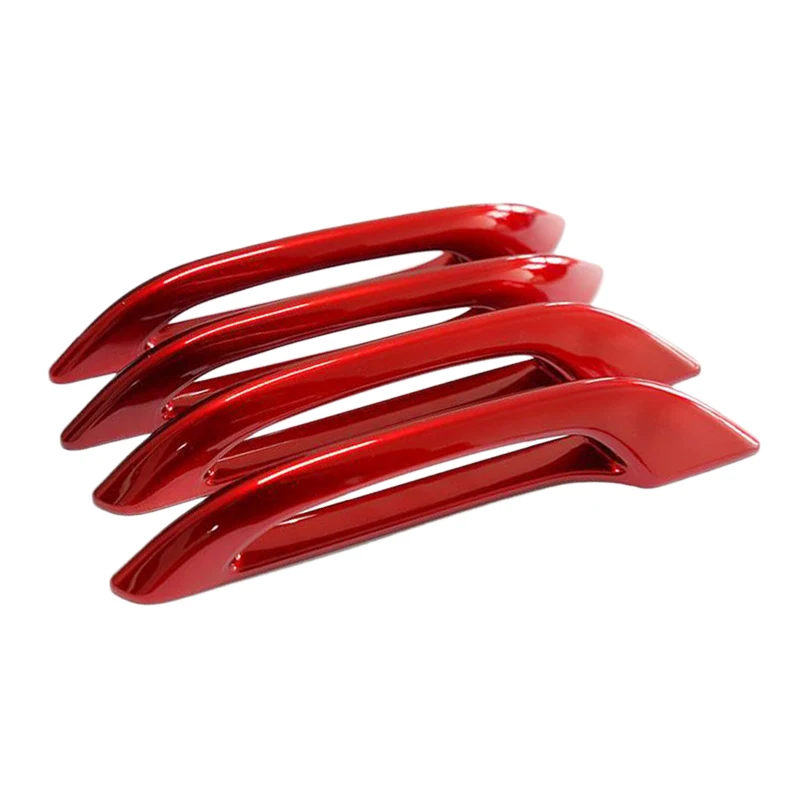 

4Pcs Car Door Handle Cover Anti-Scratch Protector Red Fit for Tesla Model 3 Y 2022 2021