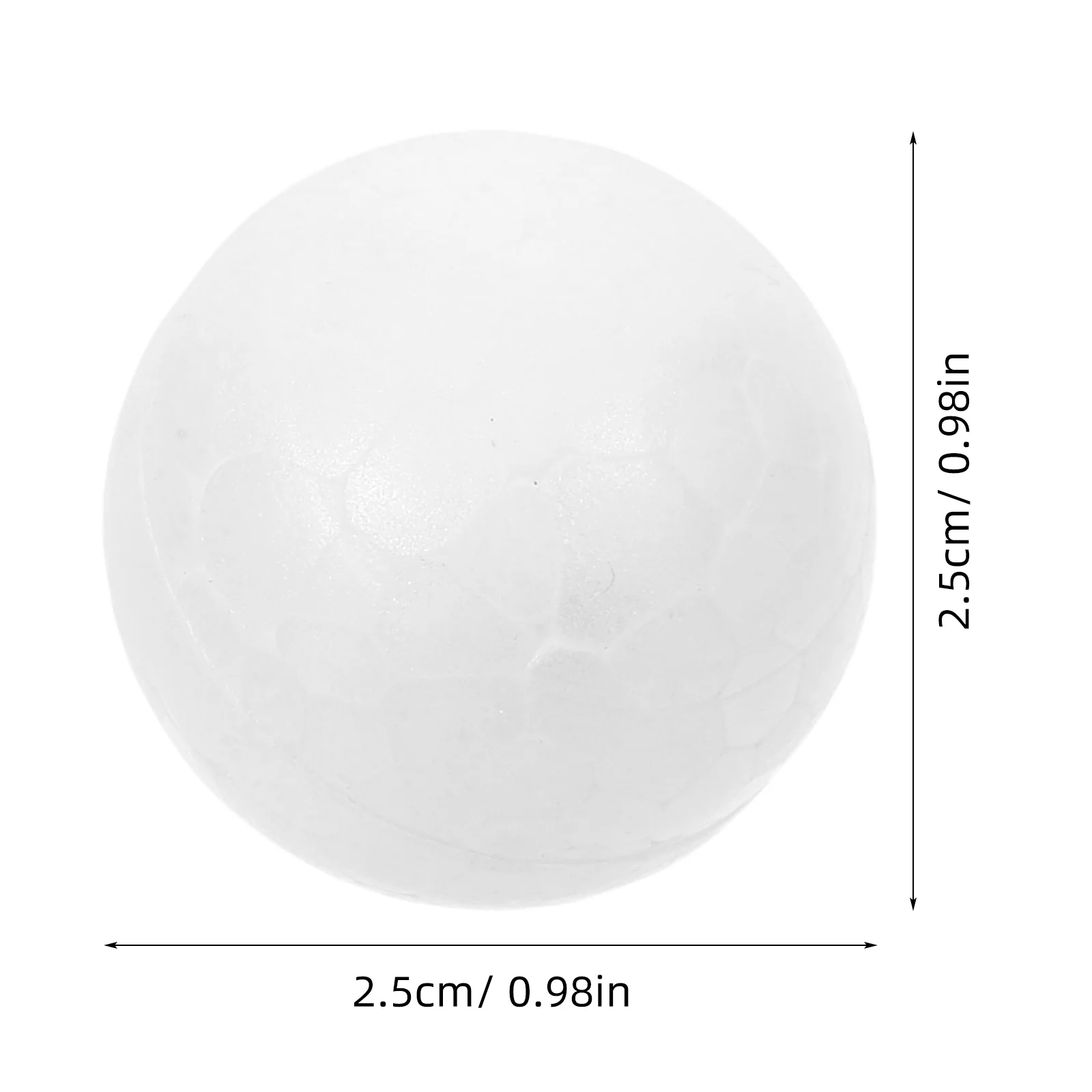 250 قطعة 2.5 سنتيمتر عيد الميلاد رغوة كرات الأبيض الحرفية الكرة Diy بها بنفسك زخرفة ديكور عطلة حفلة الفن مشروع لوازم #3