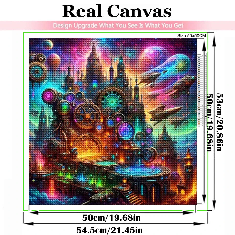 Diy Diamond Paintings Fantasy Planet Universe Diamond Mosaic Colorful Hills Cross Stitch Handmade Home Decoration Holiday Gift