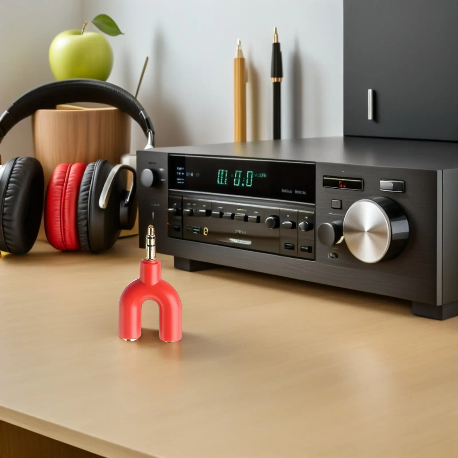 

Адаптер-разветвитель стереоаудиосигнала U-образной формы 3,5 мм с позолоченными разъемами для обмена музыкой с друзьями, портативный, легкий, 2-канальный