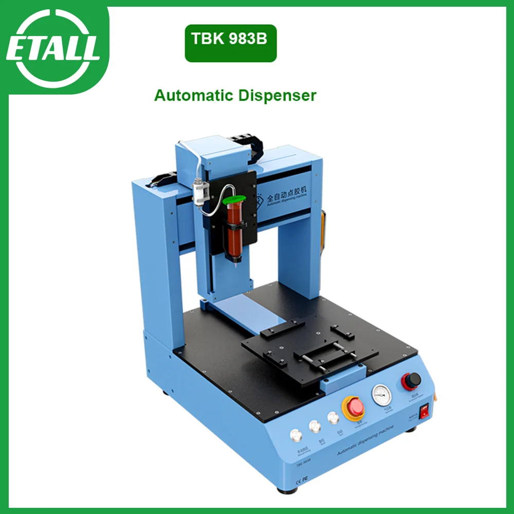 TBK 983B Automatic Dispensing Machine UV Glue Dispenser for Sealing Mobile Phone for Polish Machine