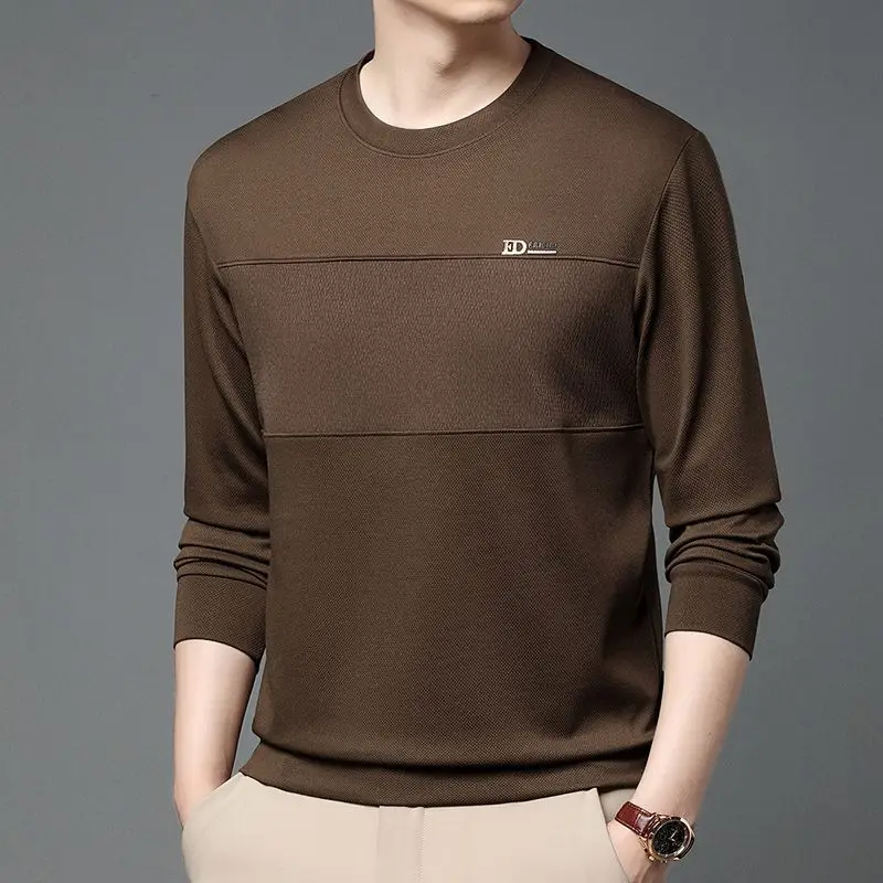 

Men's Long Sleeve Round Neck Printed Sweatshirt Comfortable High-Quality Undershirt
