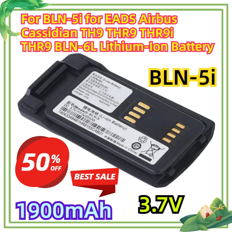 For BLN-5i for EADS Airbus Cassidian TH9 THR9 THR9i THR9 BLN-6L 1900mAh 3.7V Lithium-Ion Battery