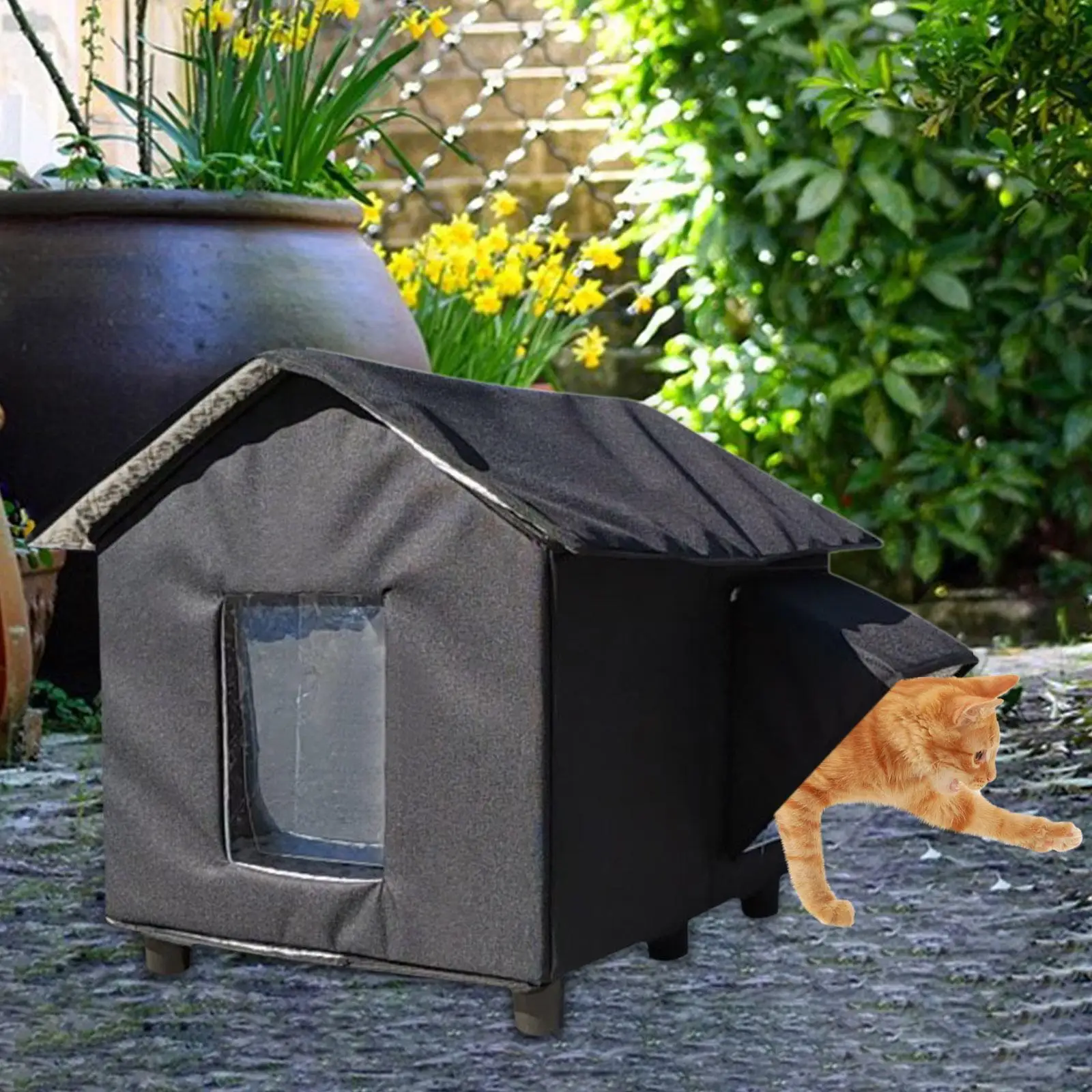 

Уличный домик для кошек, укрытие для бездомных кошек, товары для животных, теплая защита