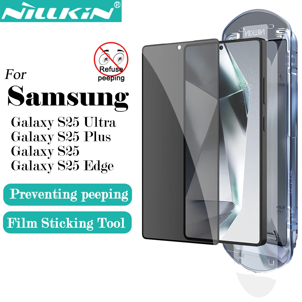 

Nillkin for Samsung Galaxy S25 Ultra S25 Plus S25 Edge Full Coverage Anti peeping Tempered Glass Phone Screen Protecto