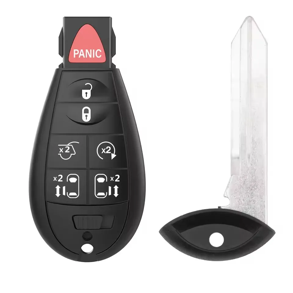 FeiFan GQ4-53T ID46 PCF7961A Half Smart Remote Car Key For Jeep Cherokee Sport KL 3 4 5 Buttons 433MHZ For Dodge Ram2013-18 view 5