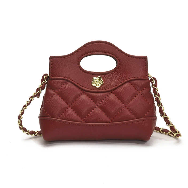 

Fashion Diamond Handbag Chain New Simple And Trendy Camellia Shoulder Bag Versatile Trend Mini Mobile Phone Crossbody Bag