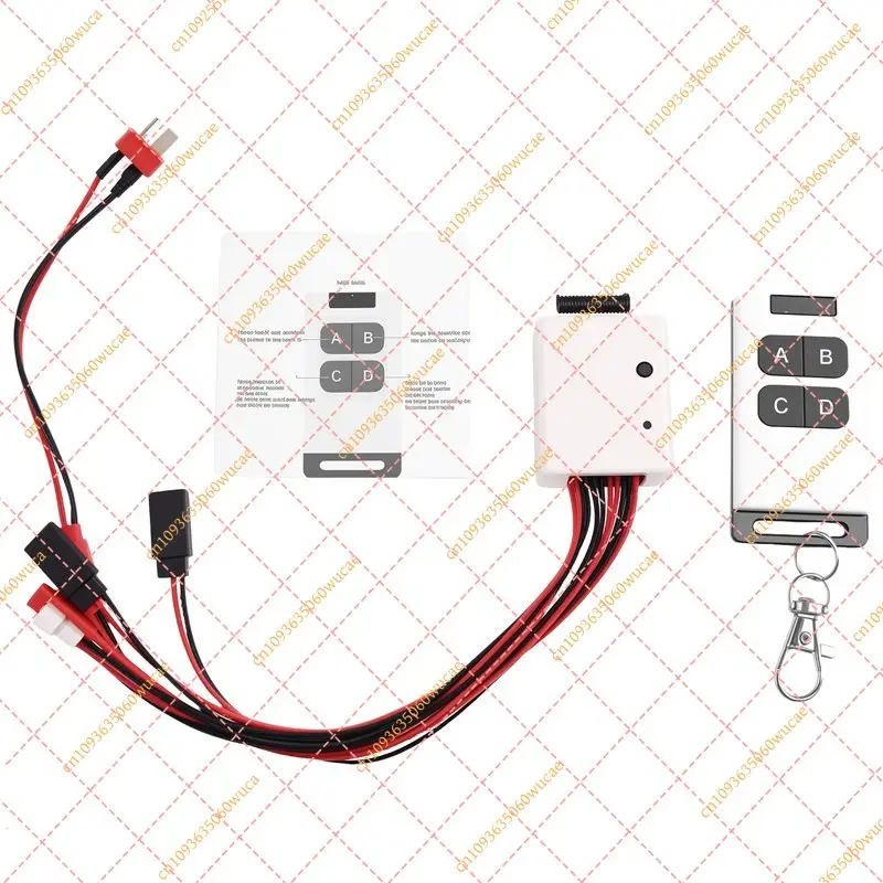 CJSD Wireless Winch Remote Controller & Receiver Kit for 1:10 RC Crawlers (for Tamiya CC01, Axial SCX10 D90)