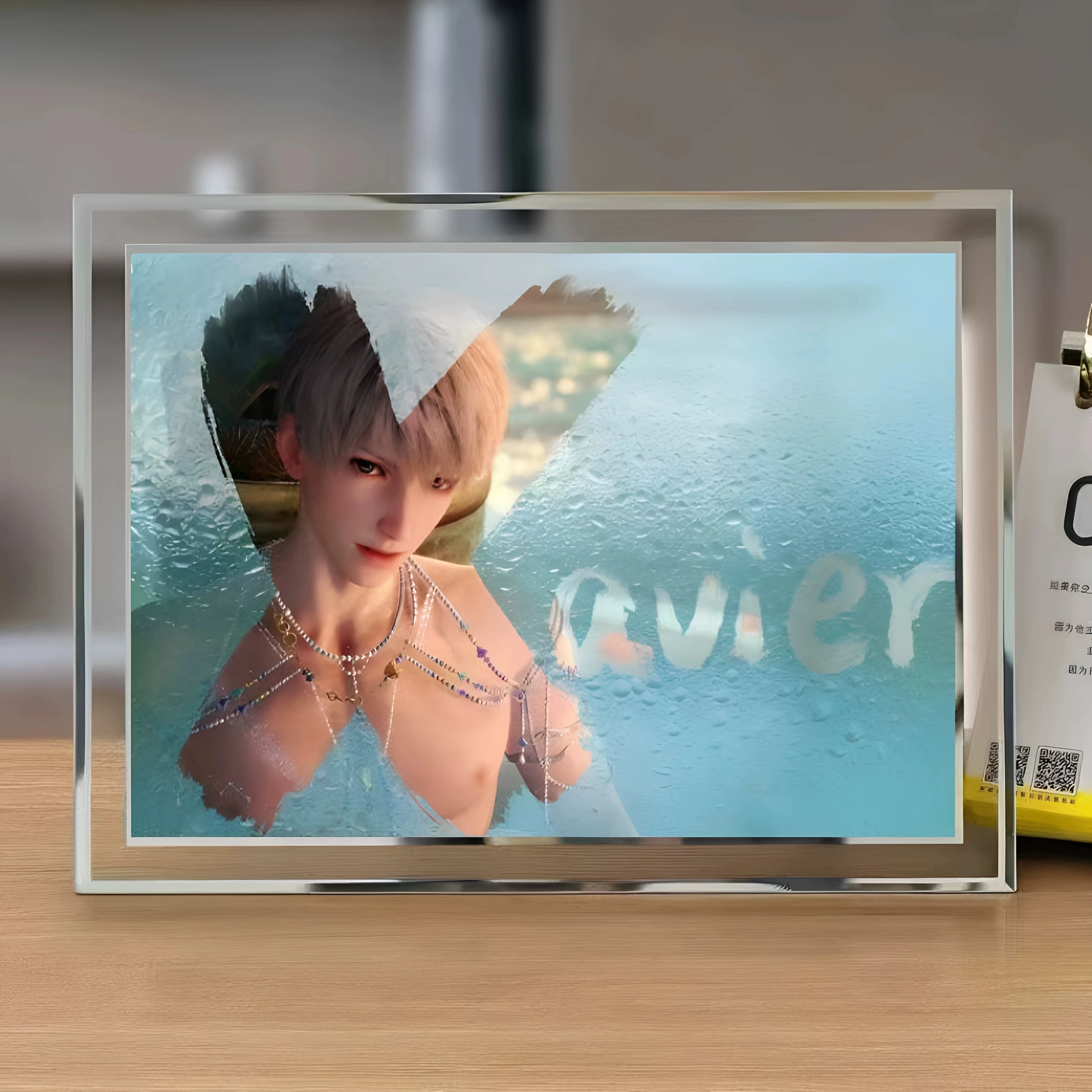 Love and the Deep Sky Cosplay Sylus Zayne Rafayel Cartoon and anime merchandise Crystal photo frame, desk ornament, gift