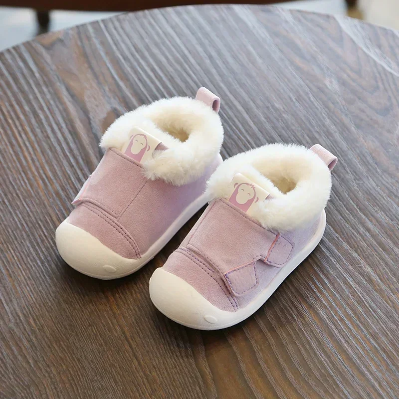 Infant Winter Boots Warm Plush Baby Girls Boys Snow Boots Soft Bottom Non-Slip Children Kids Boots Comfortable Toddler Shoes