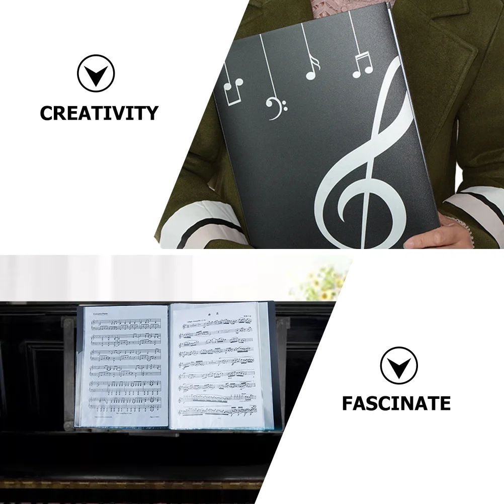 

Music Folders Book Document Organizer for Musician Choral Singers File Musical Notes