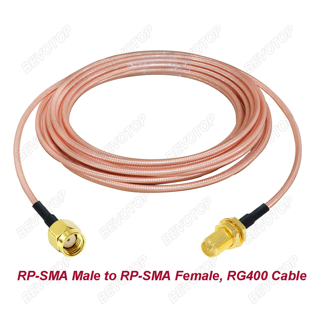 RG400 Cable Double Shielded SMA Male to SMA Male Plug High Quality Low Loss 50-3 50 Ohm RF Coaxial Cable Jumper Adapter BEVOTOP