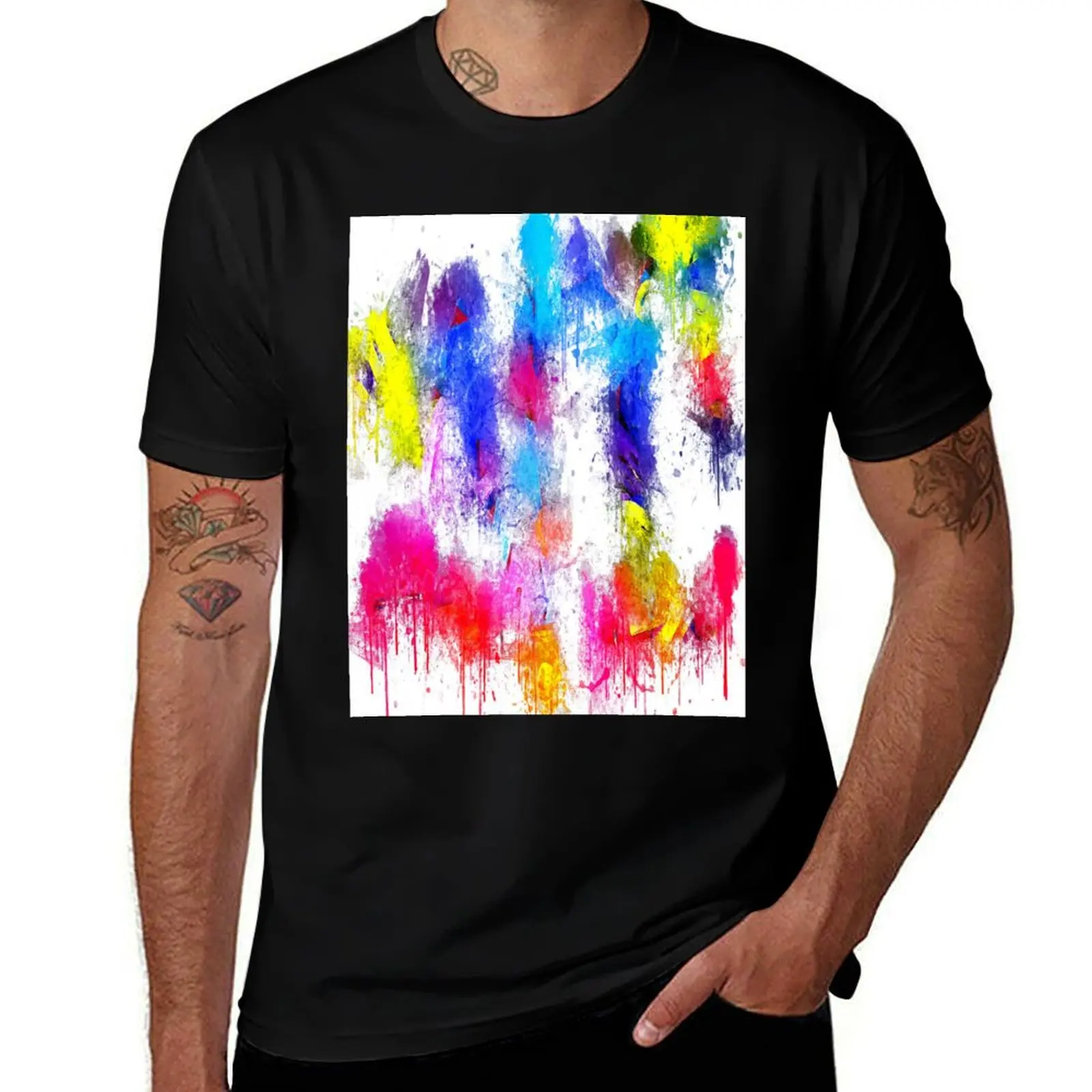 PASTEL SPLASH 2DRESSES AND T-Shirt Lightweight Casual Summer T-Shirt