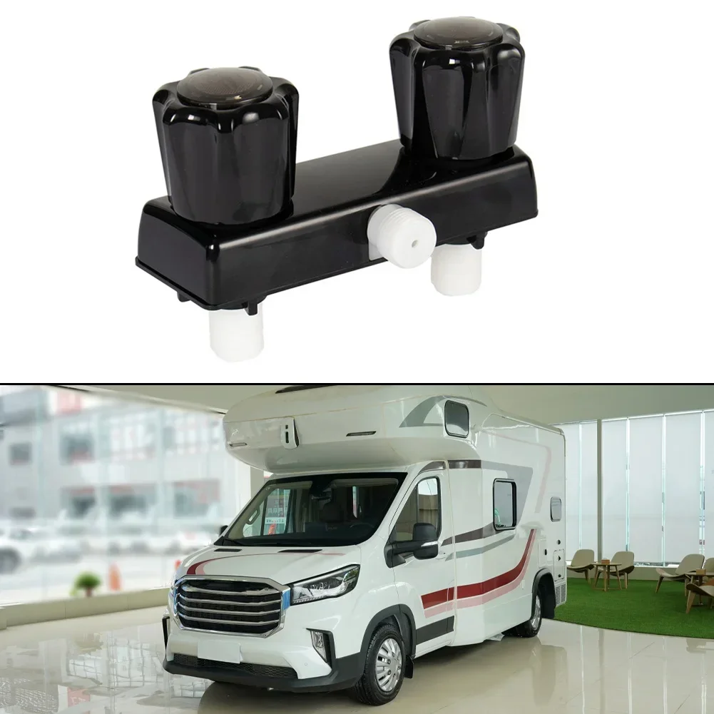 

RV Shower Faucet RV Shower Valve Diverter Bathroom Shower Mixing Valve Control For RV Camper With Dual Knob ABS Plastic