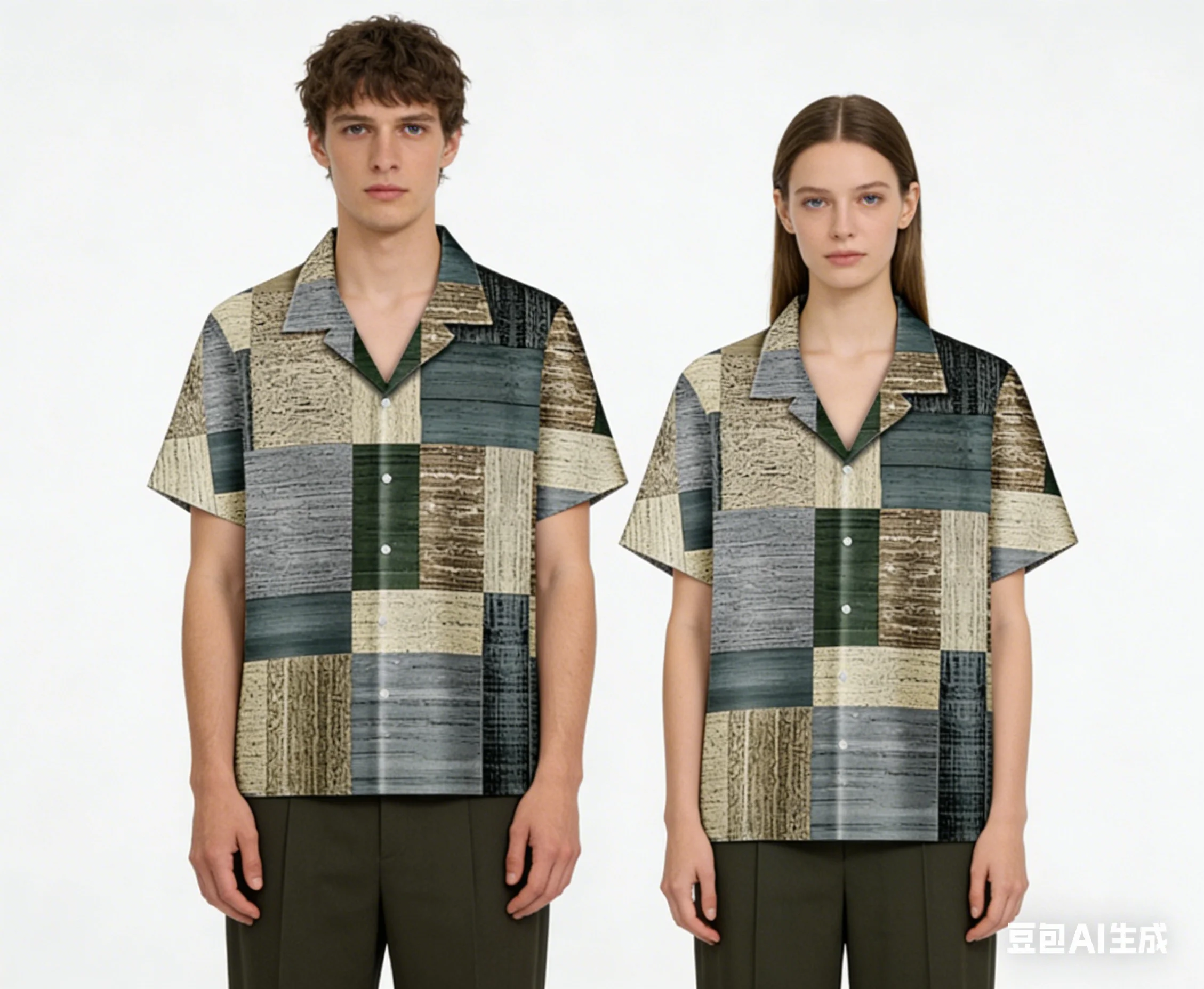 

Мужская гавайская рубашка Tribal Hummingbird с контрастным узором, зеленая с черным, на пуговицах, с коротким рукавом, летняя, дышащая, в стиле костюмов