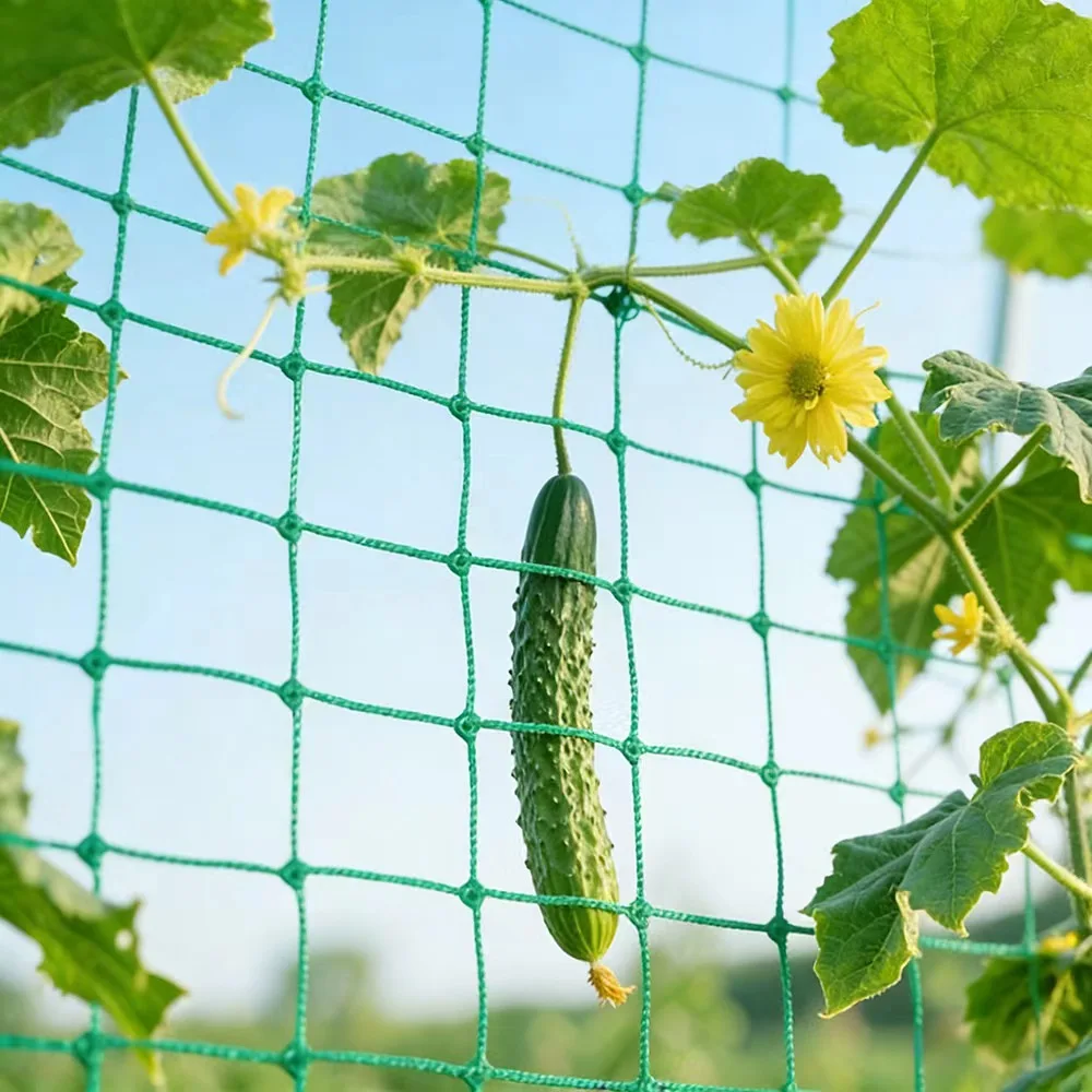 1PC Plant Climbing Trellis Net Reusable Anti-Aging Support Net For Tomato Cucumber Beans Vine Vegetable Flower Garden Lawn Decor