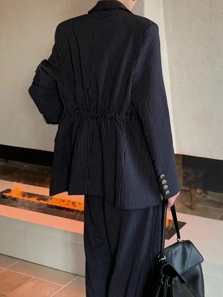 KWTX Conjunto de 3 piezas para mujer con chaleco, chaqueta con cinturón y cuello redondo, ligera, holgada, informal, cómoda, elegante, otoño 2025