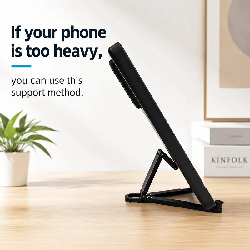 Random 3pcs Portable Foldable Mini Key Chain Phone Stand, Built-In Spring Buckle Compact On-The-Go, Compact Travel Support Stand
