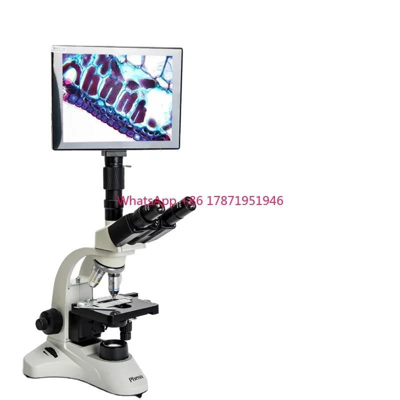 40X-1600X LED Light Lab Children's Compound Trinocular Biological Microscope for Student