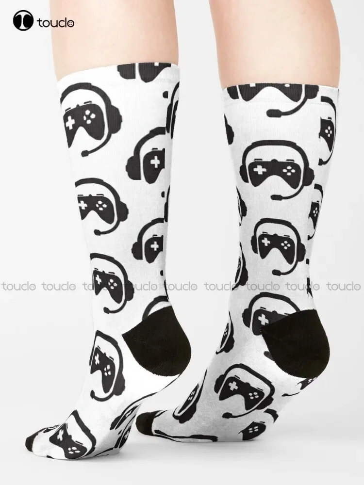 New Funny Gift For All Gamers And Nerds. Gift Idea For Computer And Video Game Fans. Skull Socks Thin Socks Men Teen Socks