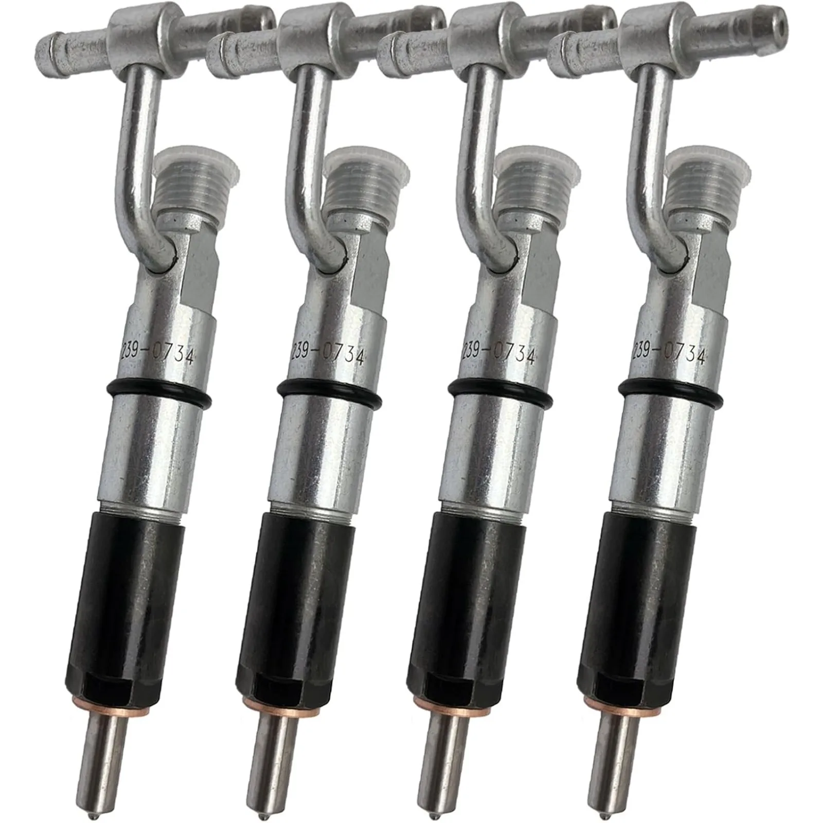 

4PCS 093500-8010 0935008010 Fuel Injector For Mitsubishi S4S S4S S6S 3044C C3.4 3046 Engine Loader 236B