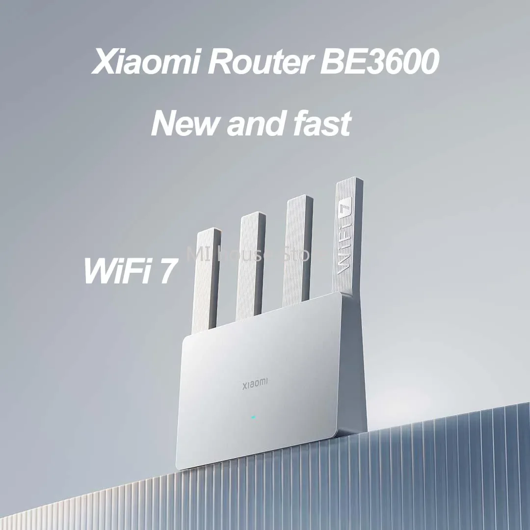 Xiaomi Mi Router BE3600 2.5G Wifi 7 Wiress Router 2.4GHz 5GHz Dual Band Mesh Works with Xiaomi mijia mihome App Network Cable