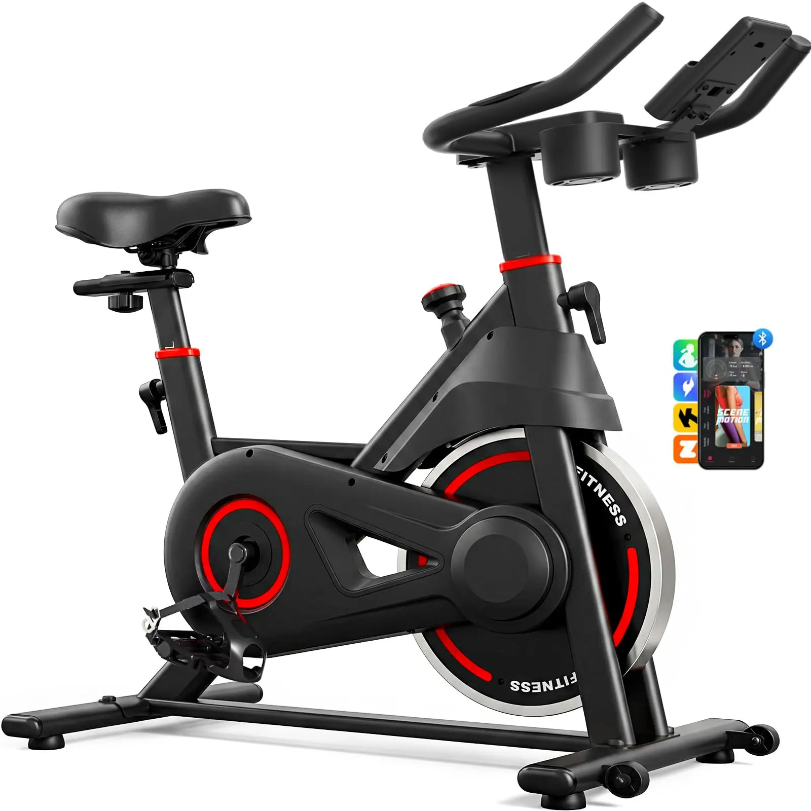Exercise Bike, Stationary Bikes for Home with Exclusive App