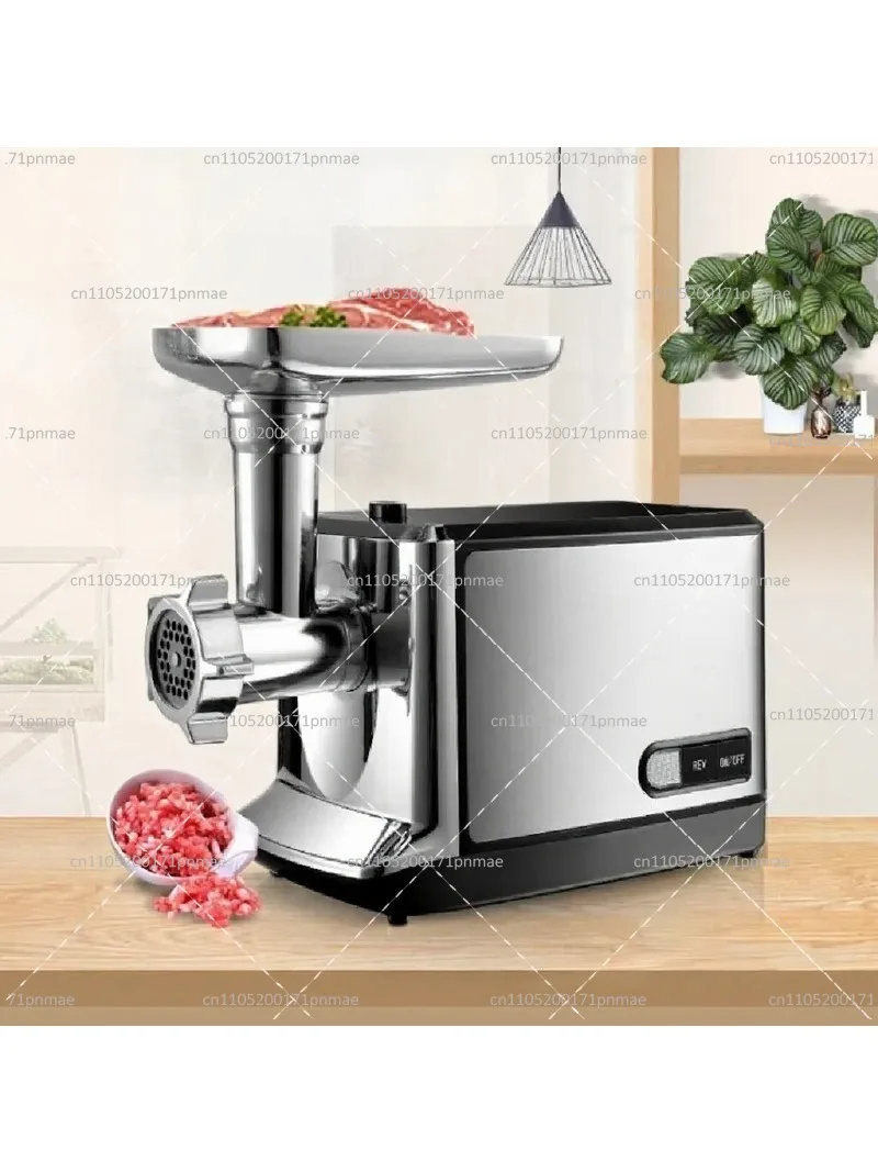 Stainless Steel Electric Meat Grinder Multifunctional Automatic Sausage Stuffer Dumpling Filler for Home Kitchen Use