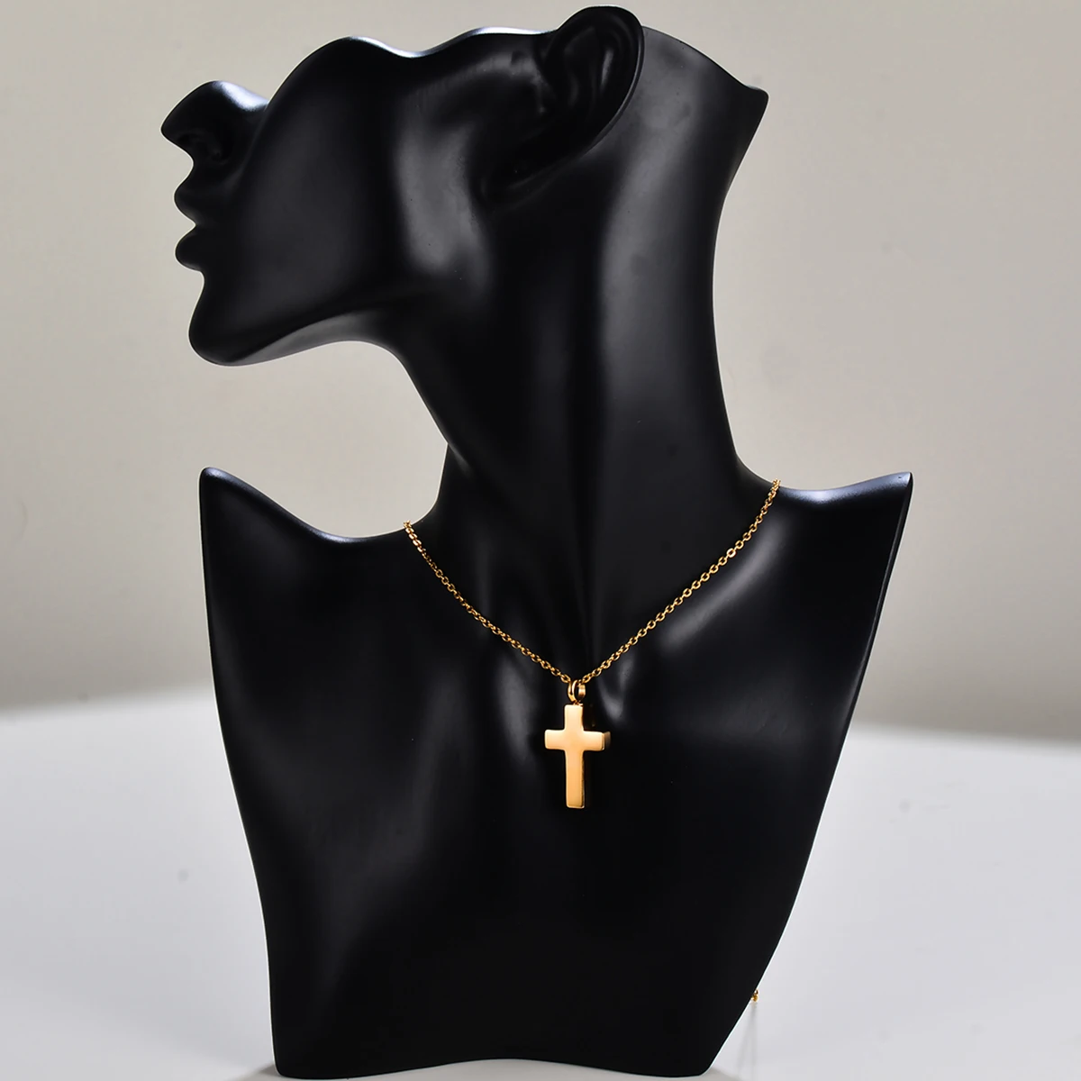 Cremation Cross Necklace for Ashes Stainless Steel Cross Urn Pendant Ashes Holder Memorial Jewelry