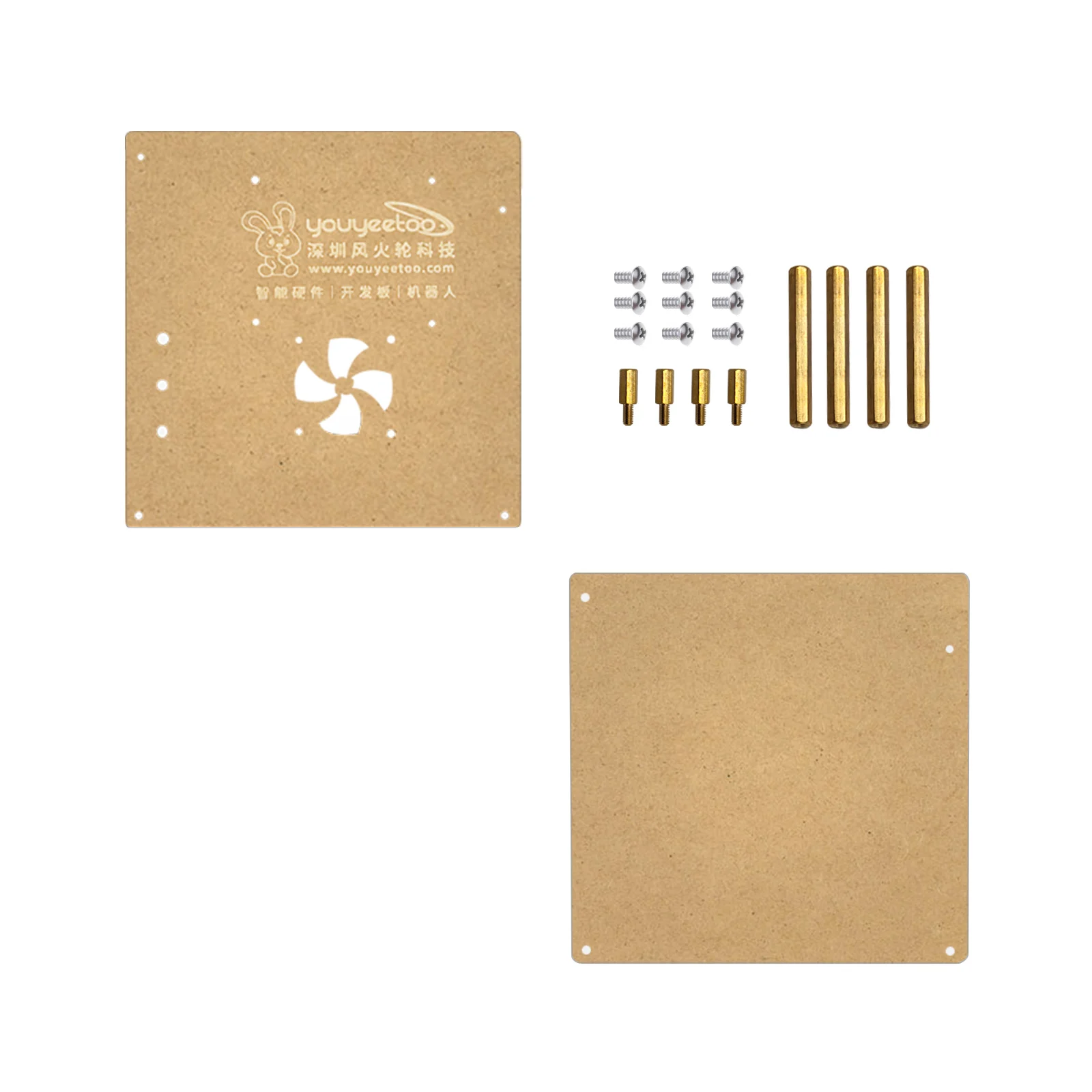 Casing Akrilik Smartfly untuk ITX-3588j Rockchip RK3588 8K AI MainBoard