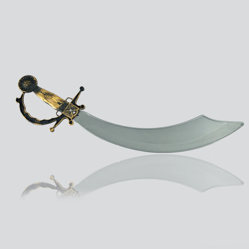 4Pcs Pirate Costume Set Halloween Masquerade Party Eye Patch Headdress Hook Knife Pirate Props Supplies Halloween Party Supplies