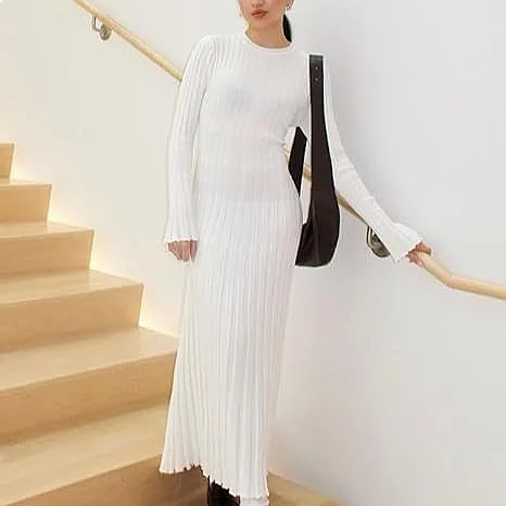 Slim Fit Knit Dress Dresses for Spring Summer Casual Elegant Bodycon Midi Pencil Overall Jumpsuit Playsuit