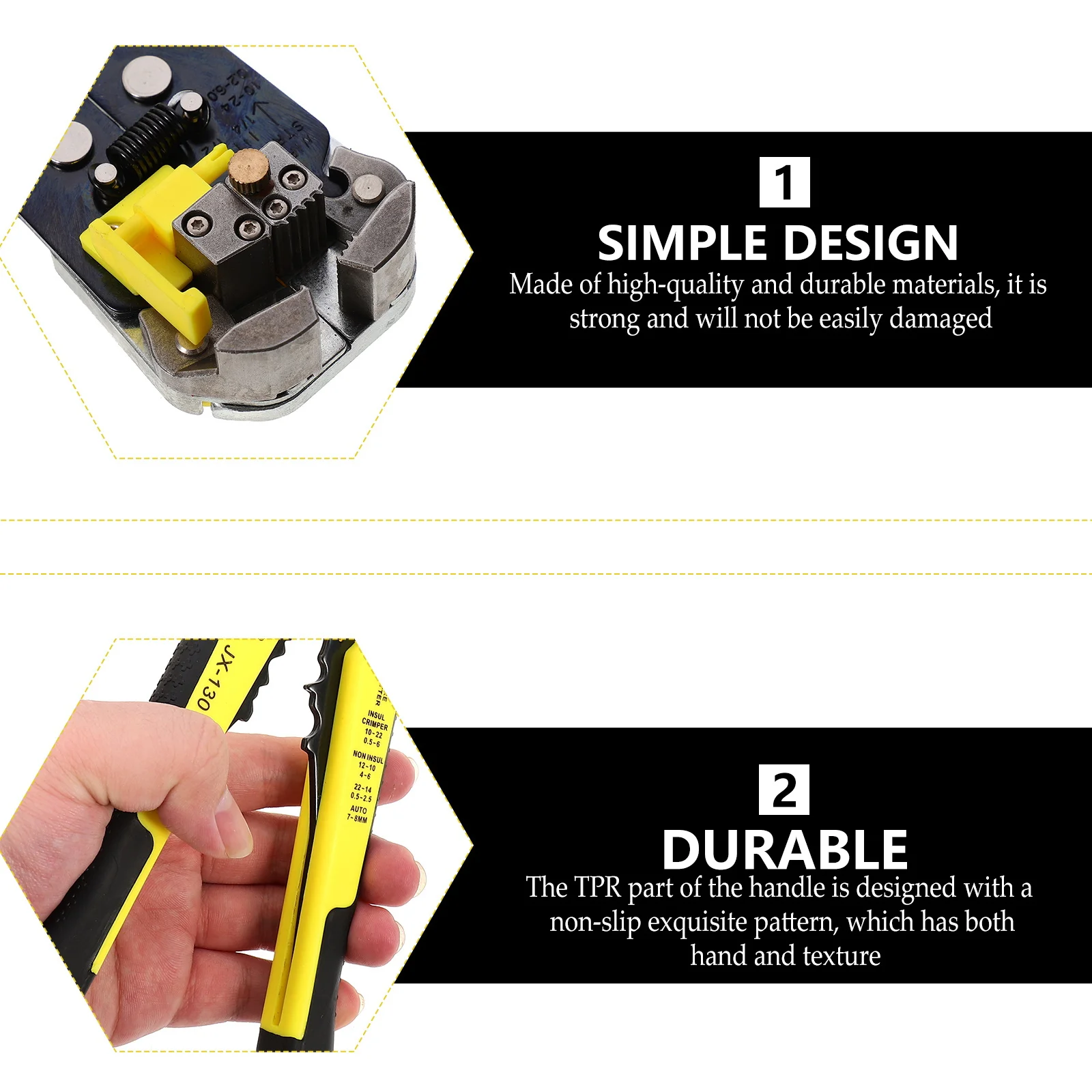 

1Set Ratcheting Wire Terminals Crimping Tool Durable Crimper Kit for Electrical Household Repairs Wire Terminals Crimping Tool