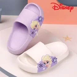 Pantofole Disney per bambini ragazze Frozen elsa Princess Cute Cartoon antiscivolo suola morbida EVA pantofole leggere