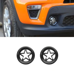 Front Fog Light Lamp Decoration Cover Guard for Jeep Renegade 2019 2020 2021 2022 2023 2024 Car Exterior Accessories Styling ABS