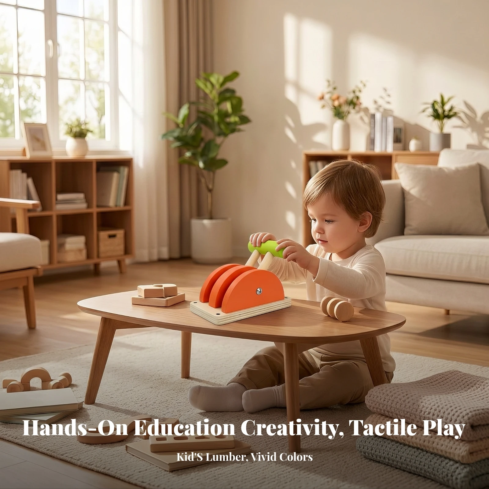 Busy Board Accessories Sensory Wooden Lever Toy Lever Toy with Green Handle Educational Activity Panel Part Child-Safe