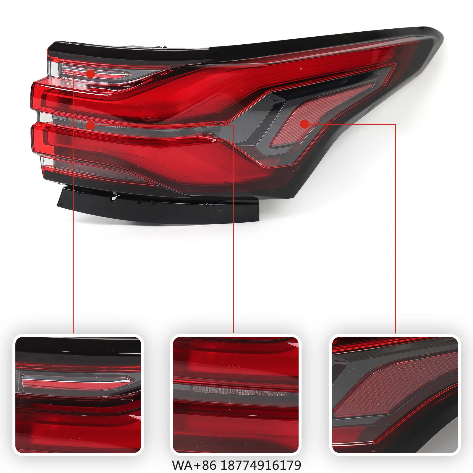 

Auto Parts Exterior Rear Tail Light Assembly for 21TVS Taillight OEM 85133095 L 85133096 R Stop Brake Lamp Replacement