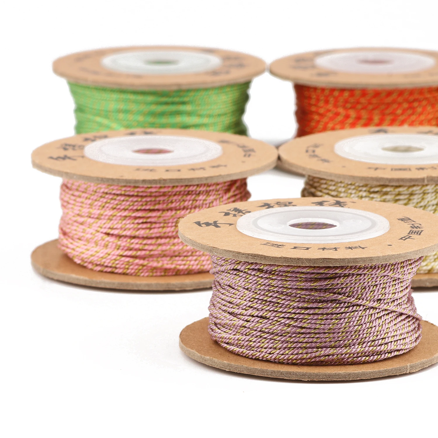 20meter/roll 1mm 3 Layer 100% Cotton Cord Rope Knot Macrame Cord Rope For Jewelry Making DIY Ethnic Bracelet Accessory Findings