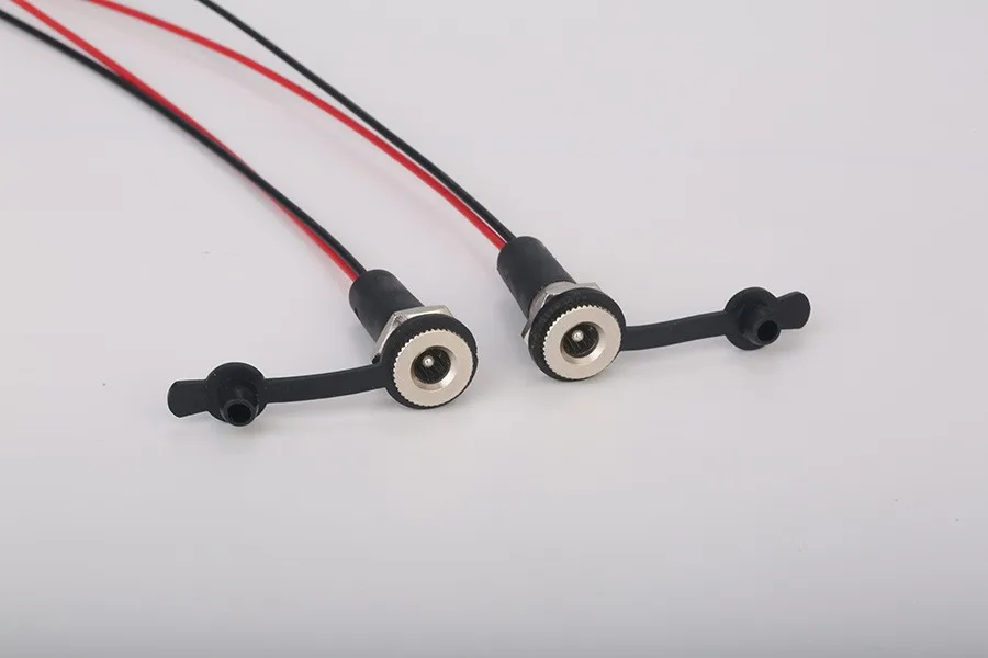 100 peças cobre completo 10a ip68 à prova d'água 5.5x2.1 5.5x2.5 dc tomada de energia fêmea montagem em painel conector de solda com porca snap