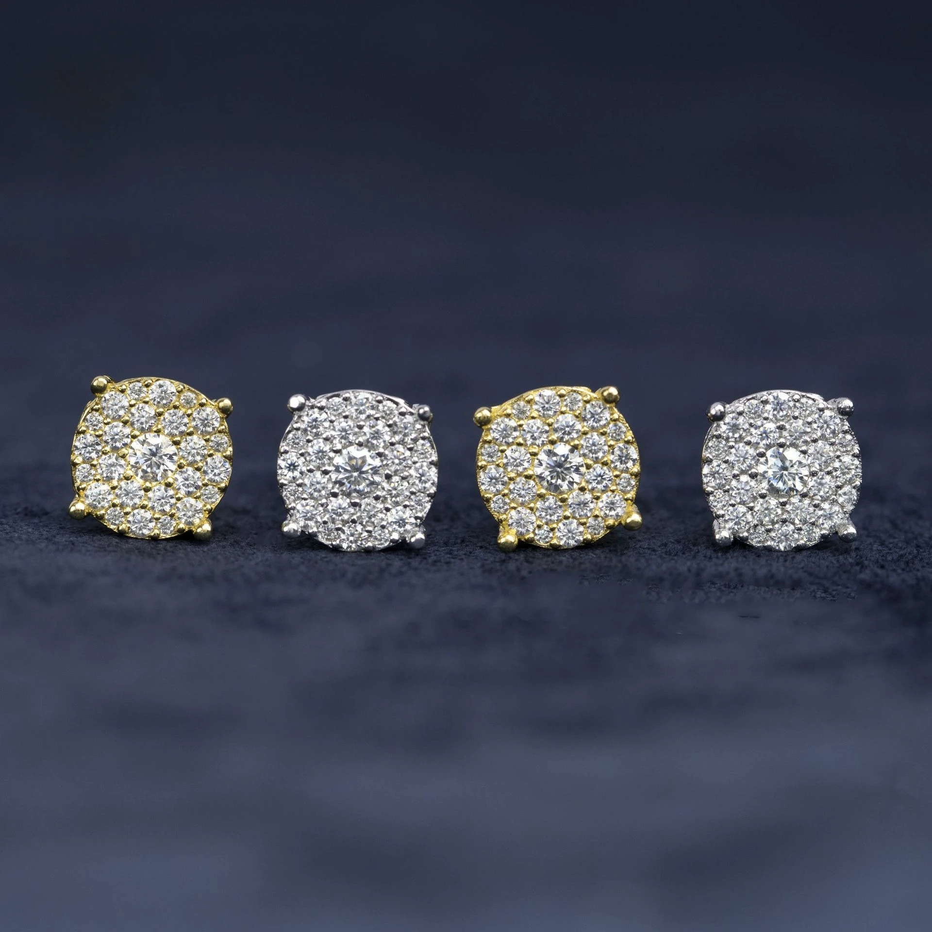 Moissanite D Color Women's Hip-hop Stud Earrings 925 Sterling Silver Screw Ear Stud High Quality Fine Jewelry for Women men Gift