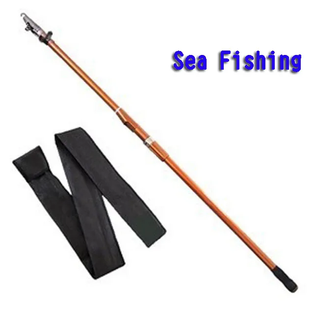 In Stock Long Distance Carp Throwing Carbon Fiber Surf Rock Telescopic Rods Customized Sea Fishing Rod