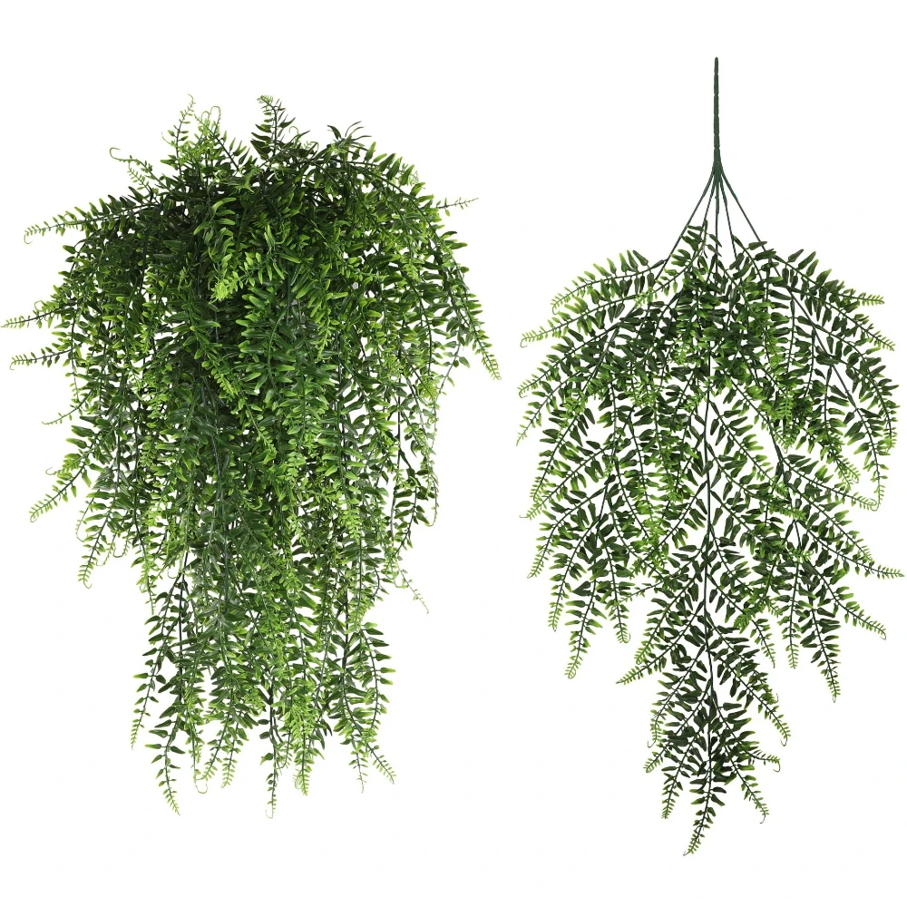 

Artificial Hanging Plants Fake Persian Leaf Vines UV-resistant for Indoor Outdoor Porch Wedding Party Courtyards Home Decoration