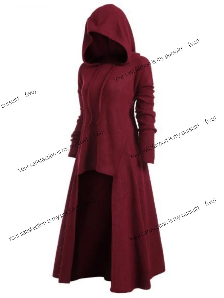 

ZOCI-Осенние халаты ведьмы, халаты с капюшоном, накидки, женские платья на Хэллоуин, элегантные вечерние платья, бал-маскарад