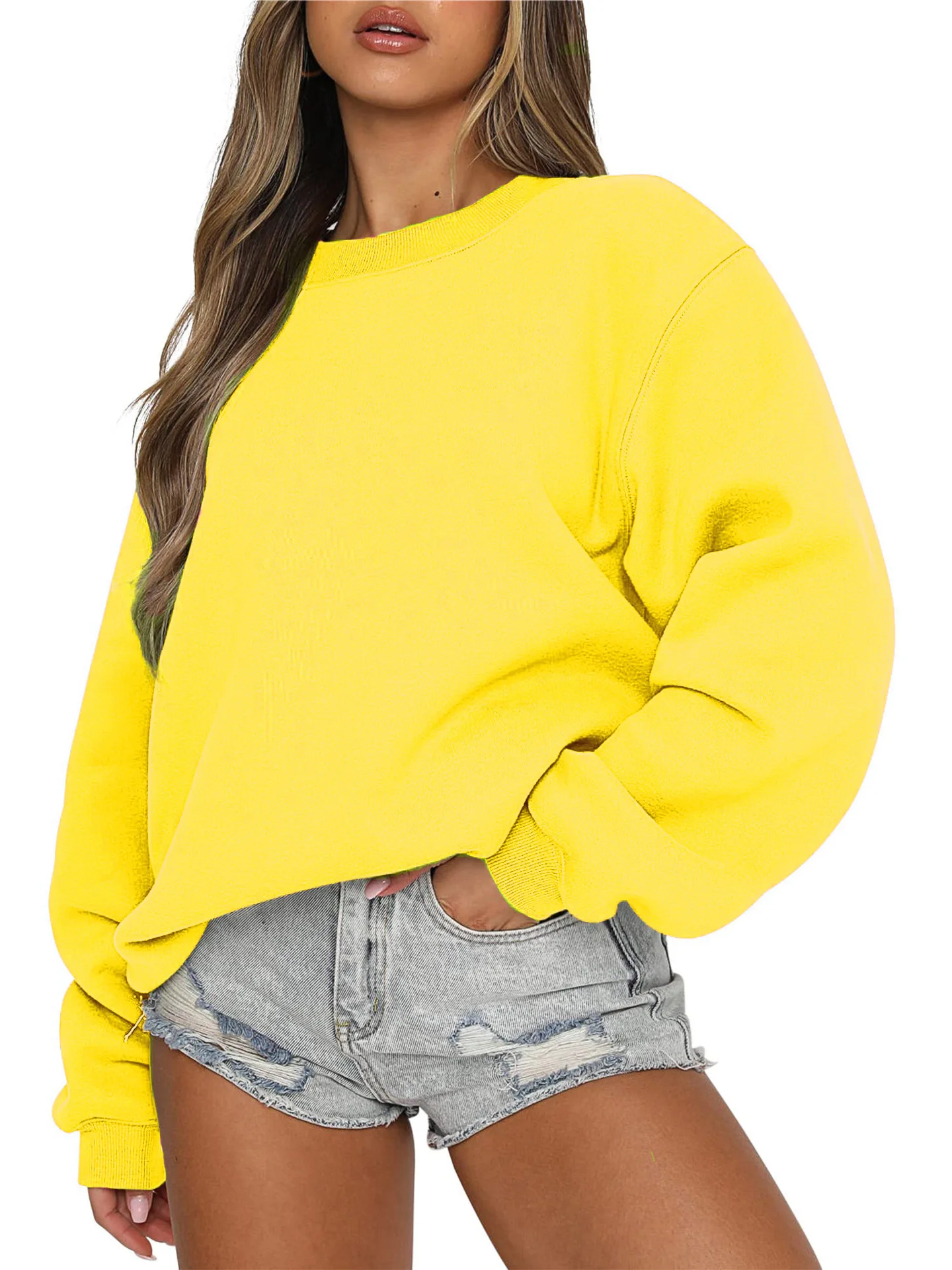 Terry moletom sem chapéu feminino novo em conjuntos de correspondência outono diário o-pescoço listrado gola alta bolso projetado linda menina