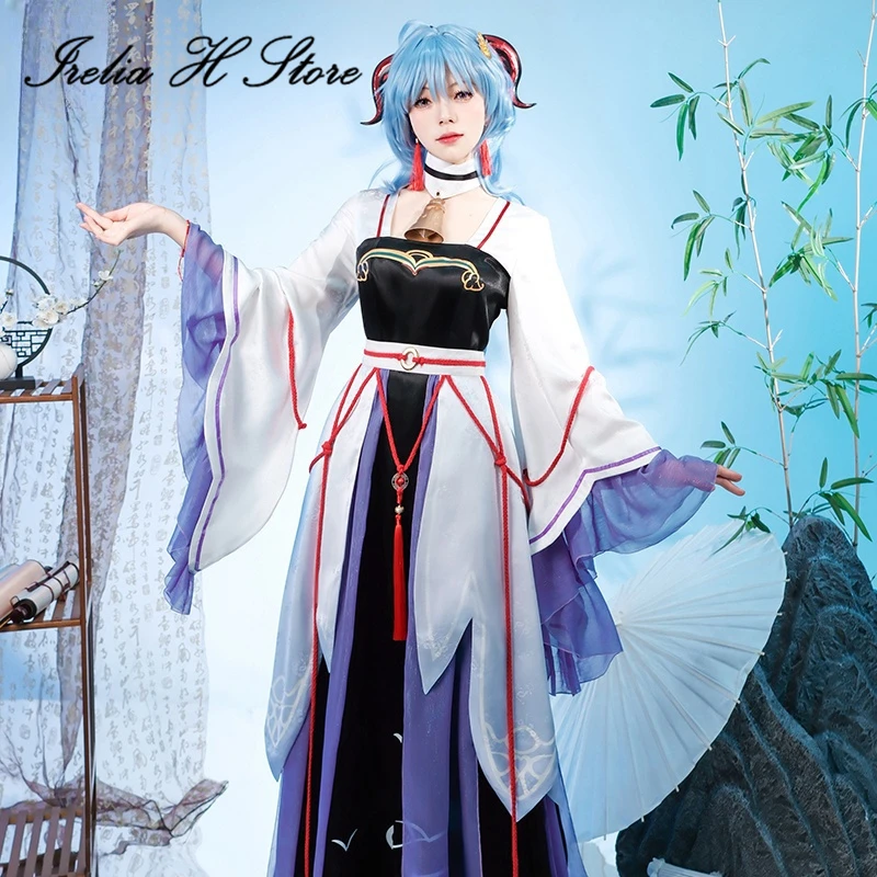 

Irelia H Store GanYu From Genshin Impact Cosplay Costume Anime Game GanYu Dress Halloween Costume Party Dress