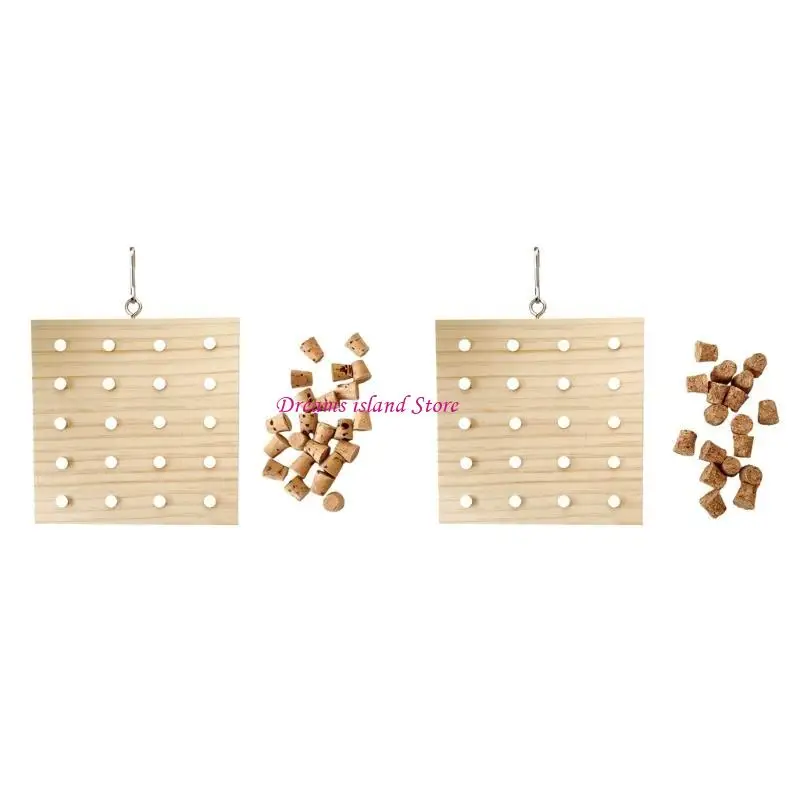 Bird Toy Parrot Molar Toy Cage Vishing Grinding Toy Toy Natural Wooking Block HX6C